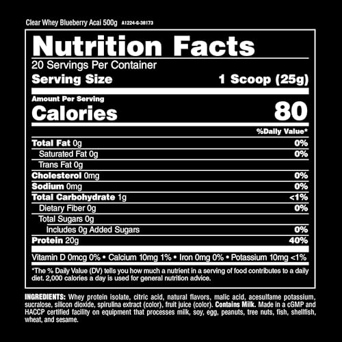 Glass of Animal Clear Whey Isolate, a refreshing post-workout protein option.