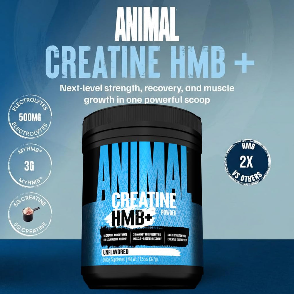 Animal Creatine HMB Powder mix dissolves smoothly for easy hydration.