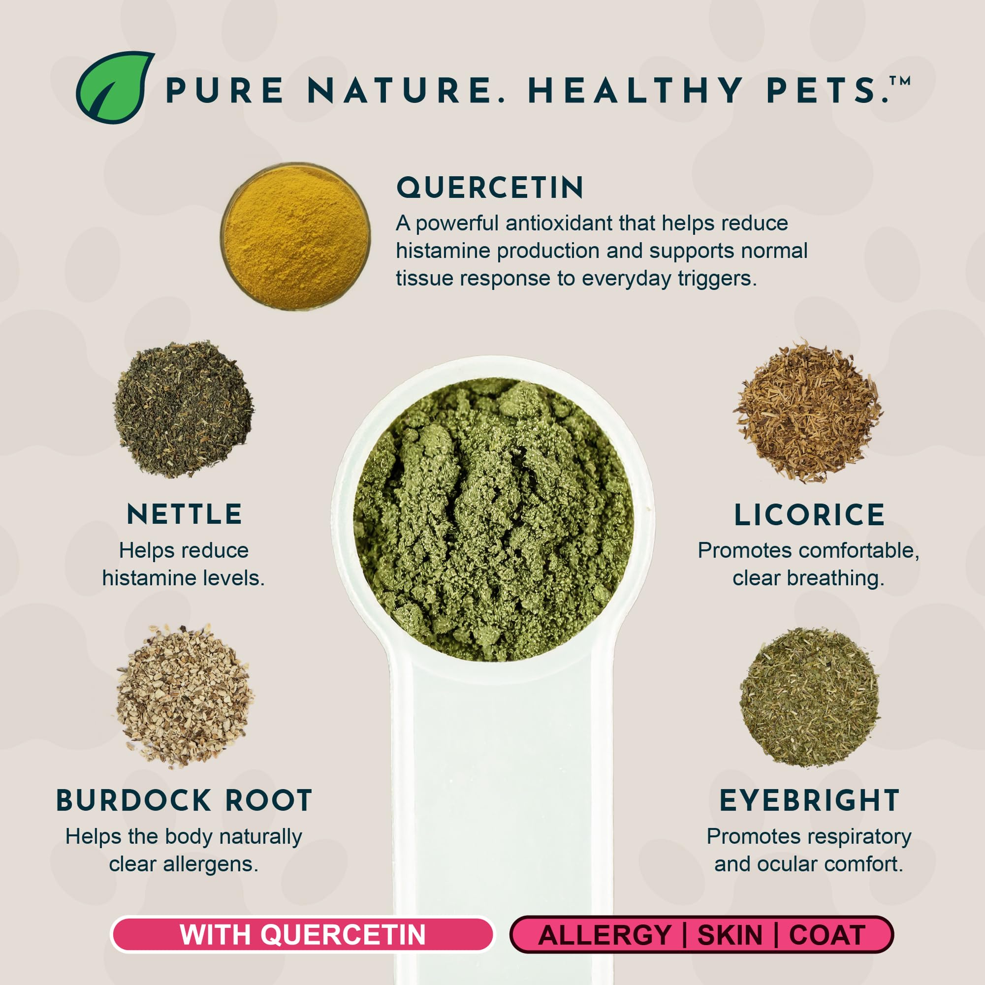 Animal Essentials herbal blend with nettle and eyebright for immune-friendly botanicals.