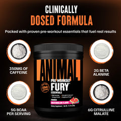 Athlete using Animal Fury during training for energized focus and stamina.