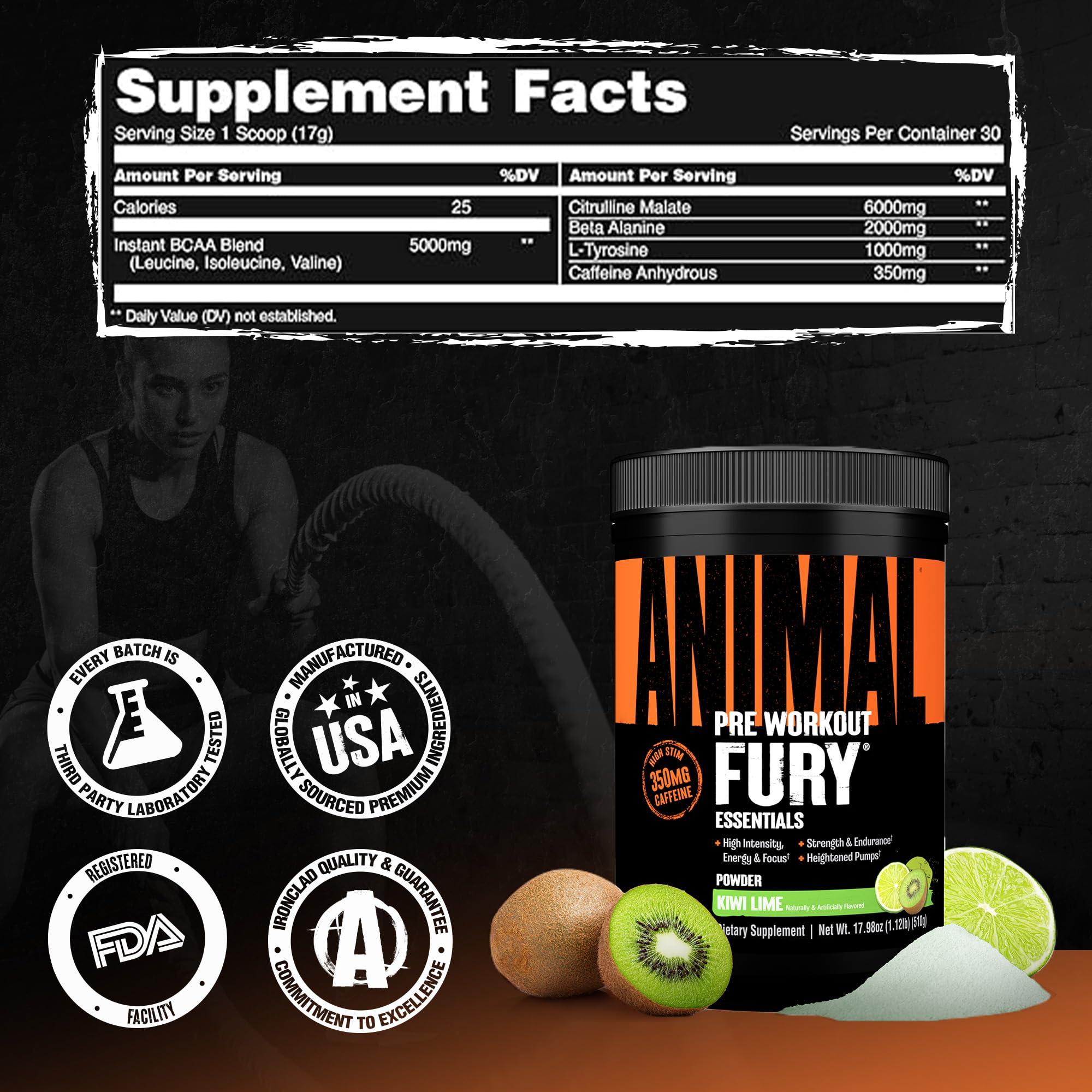 Animal Fury athlete preparing to train with sharp focus.