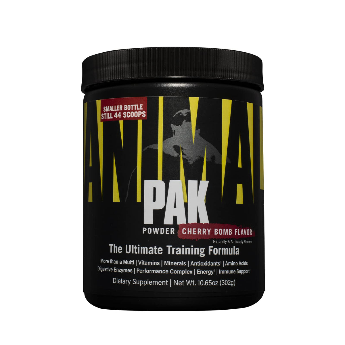 Animal Pak packaging front, the trusted all-in-one nutrition for athletes.