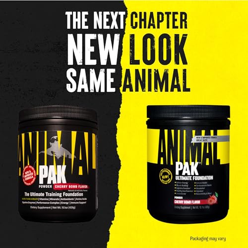Animal Pak vitamins and minerals image shows broad micronutrient coverage for endurance.