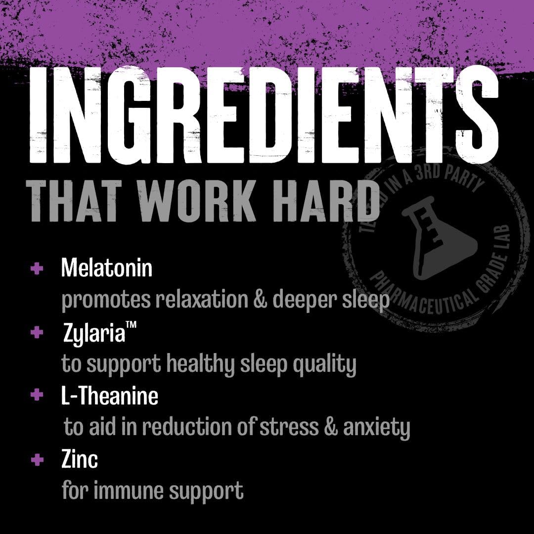 Animal PM pills closeup highlights non-habit forming sleep support