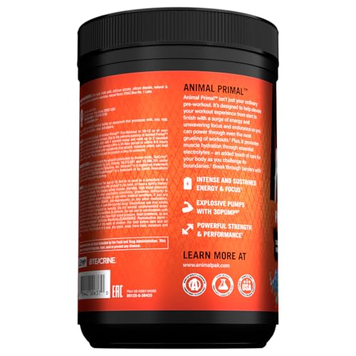 Animal Primal mixing glass with powder for easy pre-workout prep