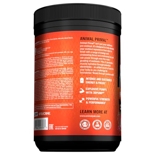 Animal Primal muscle-pumps-action demonstrates enhanced vascular pumps during training.