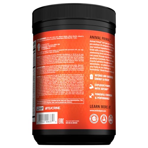 Animal Primal powder being poured into a glass for training