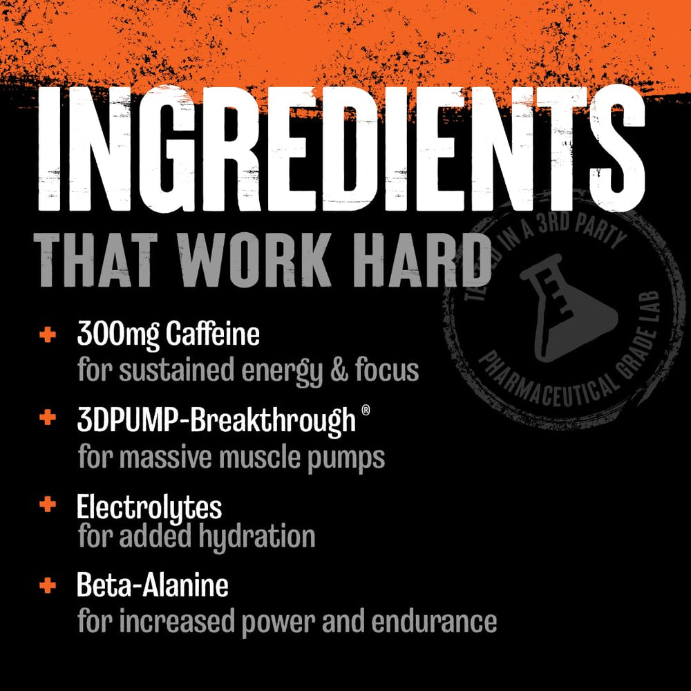 Animal Primal in hand during gym session aiding endurance and focus
