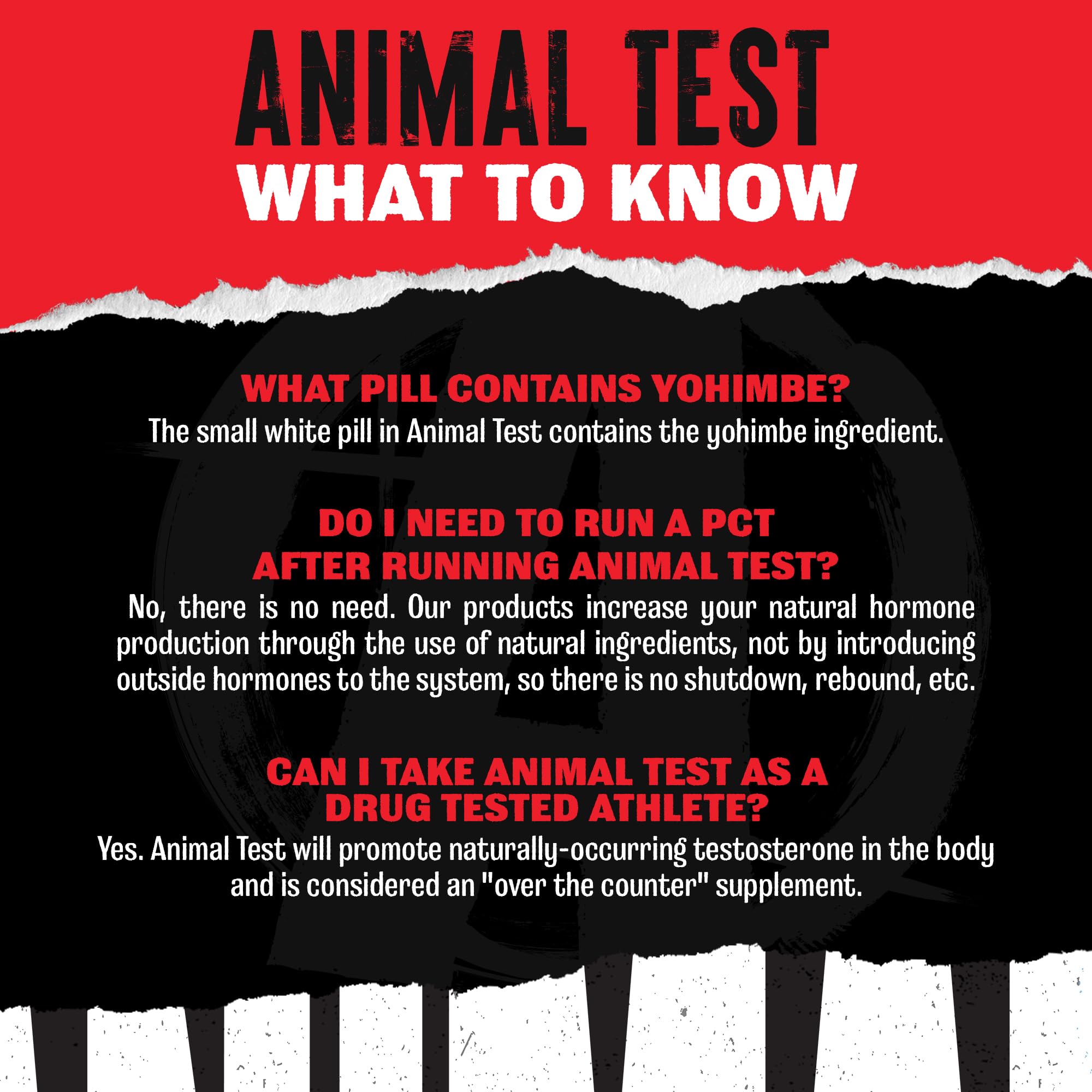 Animal Test bottle packaging close-up showing convenient daily servings.