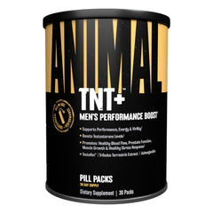 Animal TNT+ bottle emphasizing testosterone-boost for enhanced performance.