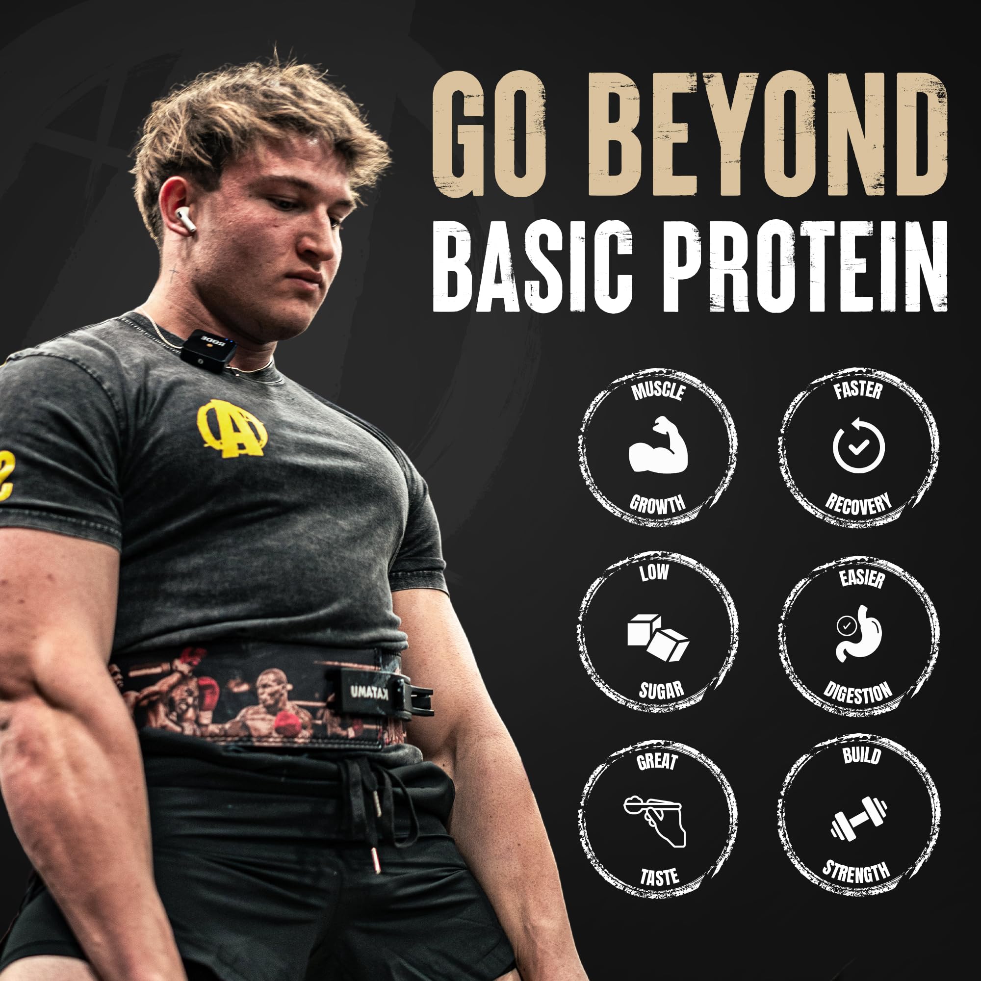Animal Whey Isolate tub front view emphasizing quality and trusted brand.