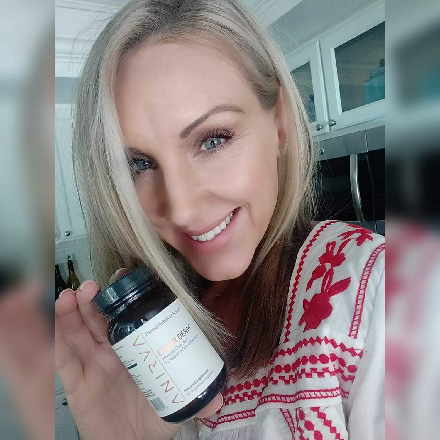 ANIRVA Clear Derm pour bottle demonstrates easy daily use.
