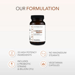 ANIRVA Clear Derm vegan capsules emphasize potent zinc combination.