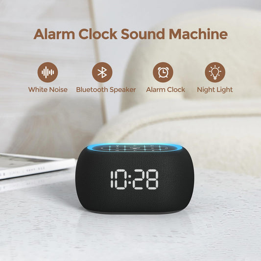 ANJANK alarm clock digital display lit for quick nighttime time checks