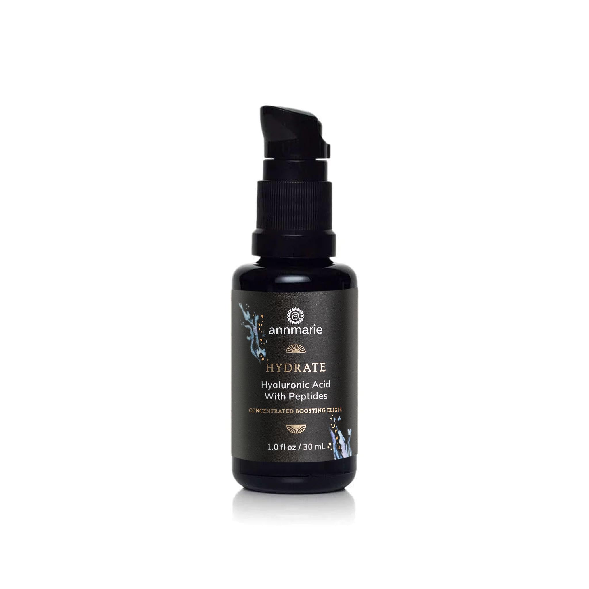 Annmarie Hydrate Elixir bottle with pour action for lasting hydration