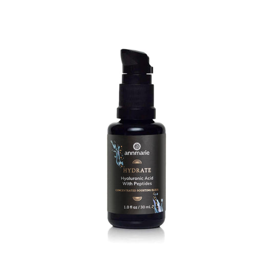 Annmarie Hydrate Elixir bottle with pour action for lasting hydration