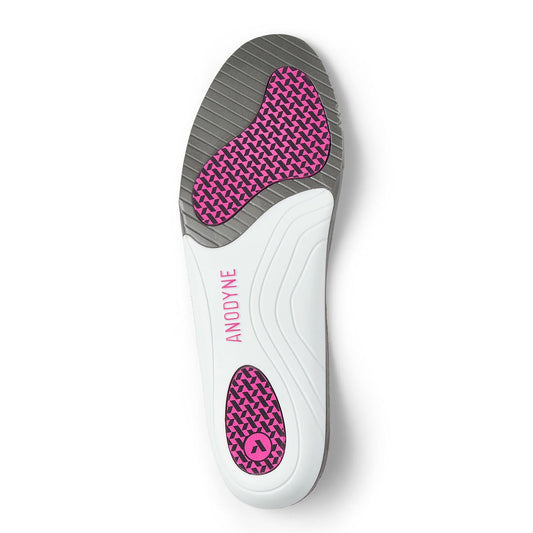Anodyne No. 110 cushioned base delivers full-foot comfort throughout the day.