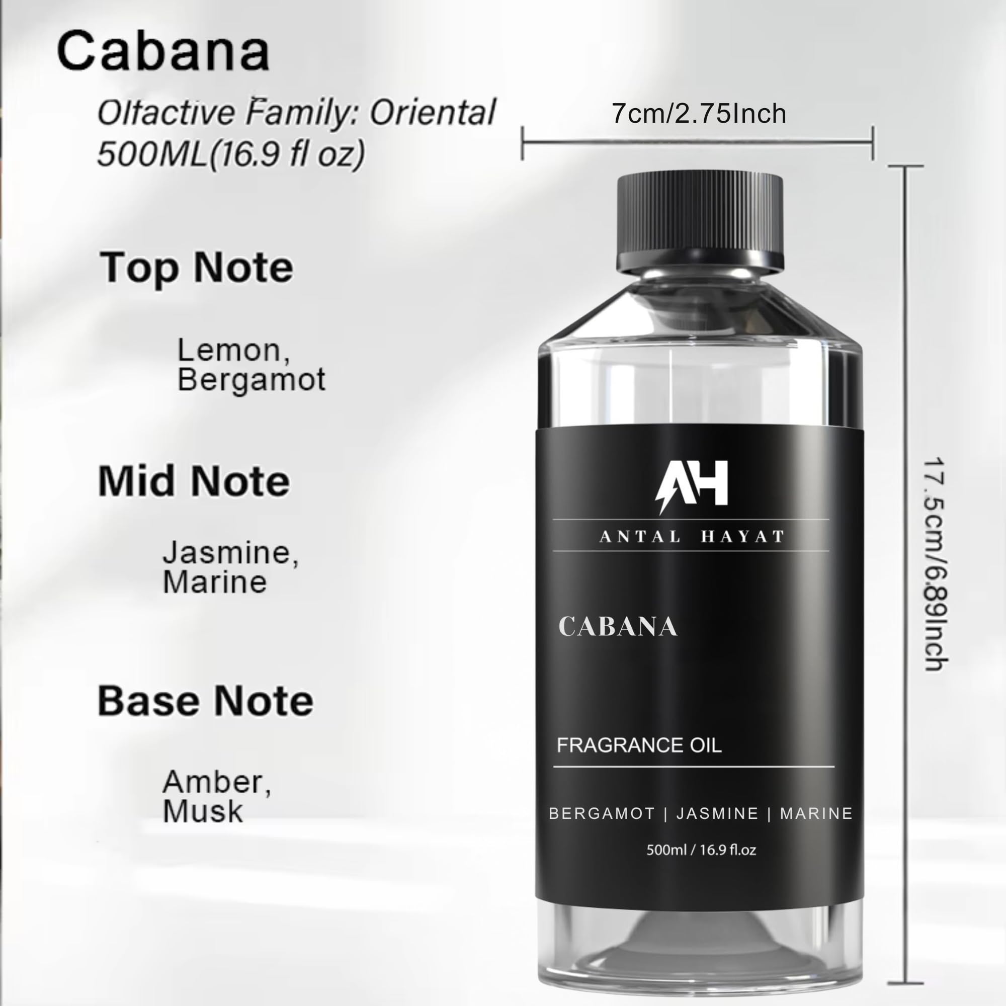 Top notes of lemon and bergamot in Cabana boost focus.