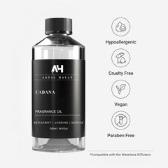 Cabana diffuser in a stylish room creates hotel-grade ambience.