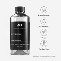 ANTAL HAYAT Day Dream oil bottle close-up highlighting premium quality.