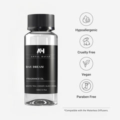 Antal Hayat Day Dream diffuser oil application demonstrates effortless diffusion for continuous fragrance.