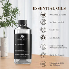 Mantasha fragrance notes of bergamot, pepper and geranium create bold ambience.