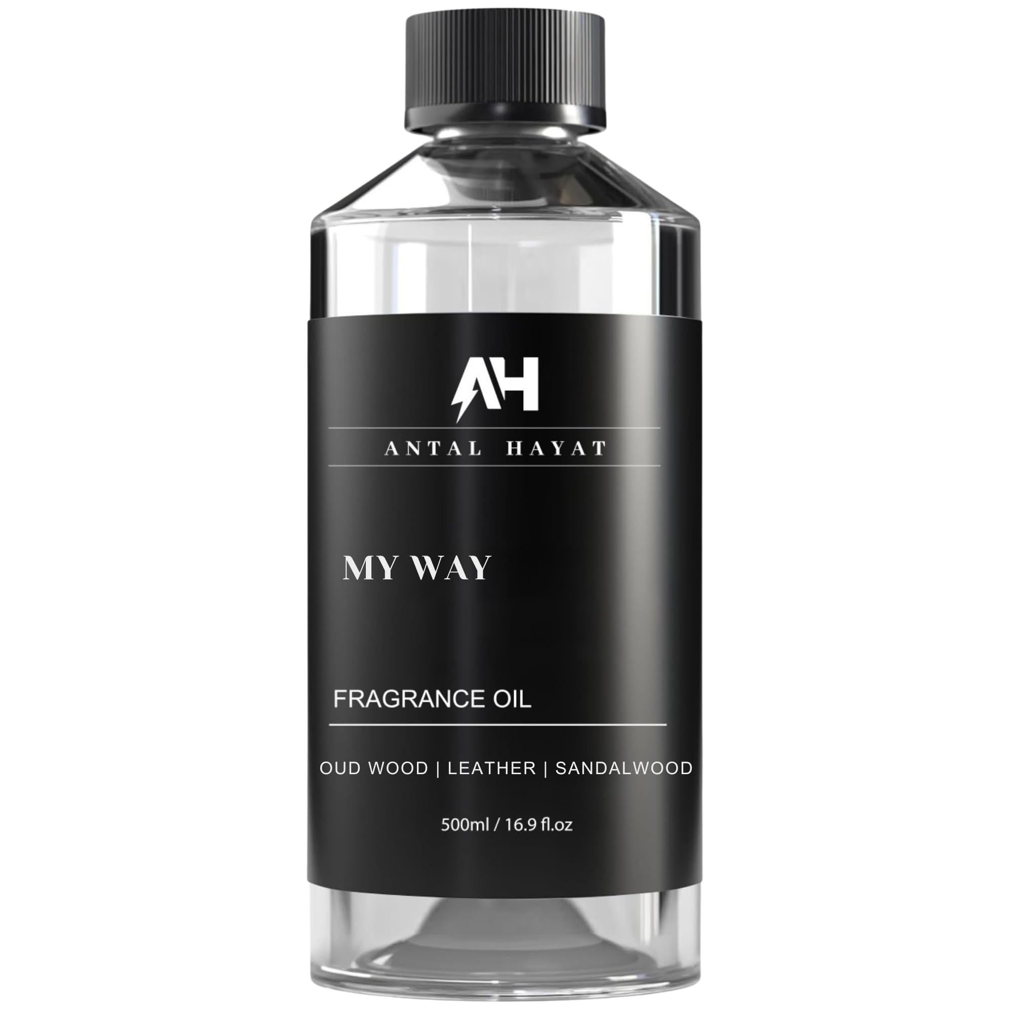 ANTAL HAYAT My Way bottle closeup highlighting sandalwood for soothing spaces