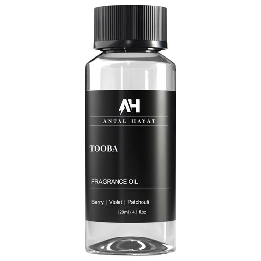 ANTAL HAYAT Tooba diffuser oil bottle close-up for elegant home fragrance