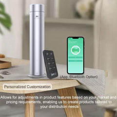 ANTAL HAYAT waterless diffuser side view showing compact, discreet home scent solution
