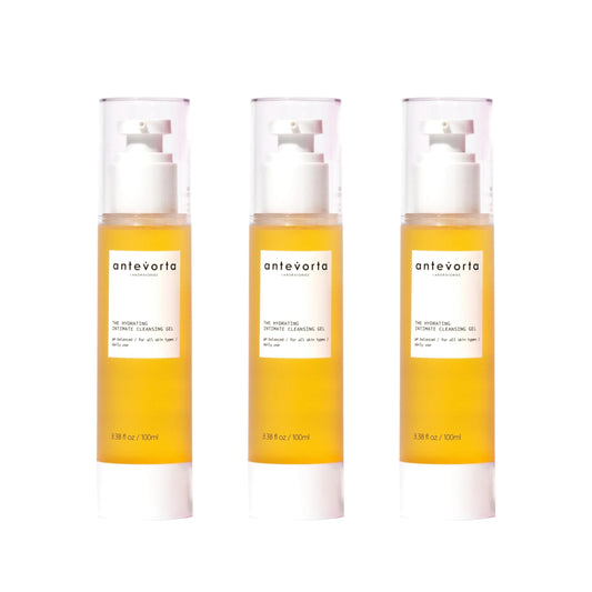 Close-up of packaging highlighting dryness relief and soothing Yin-5 Renew blend.