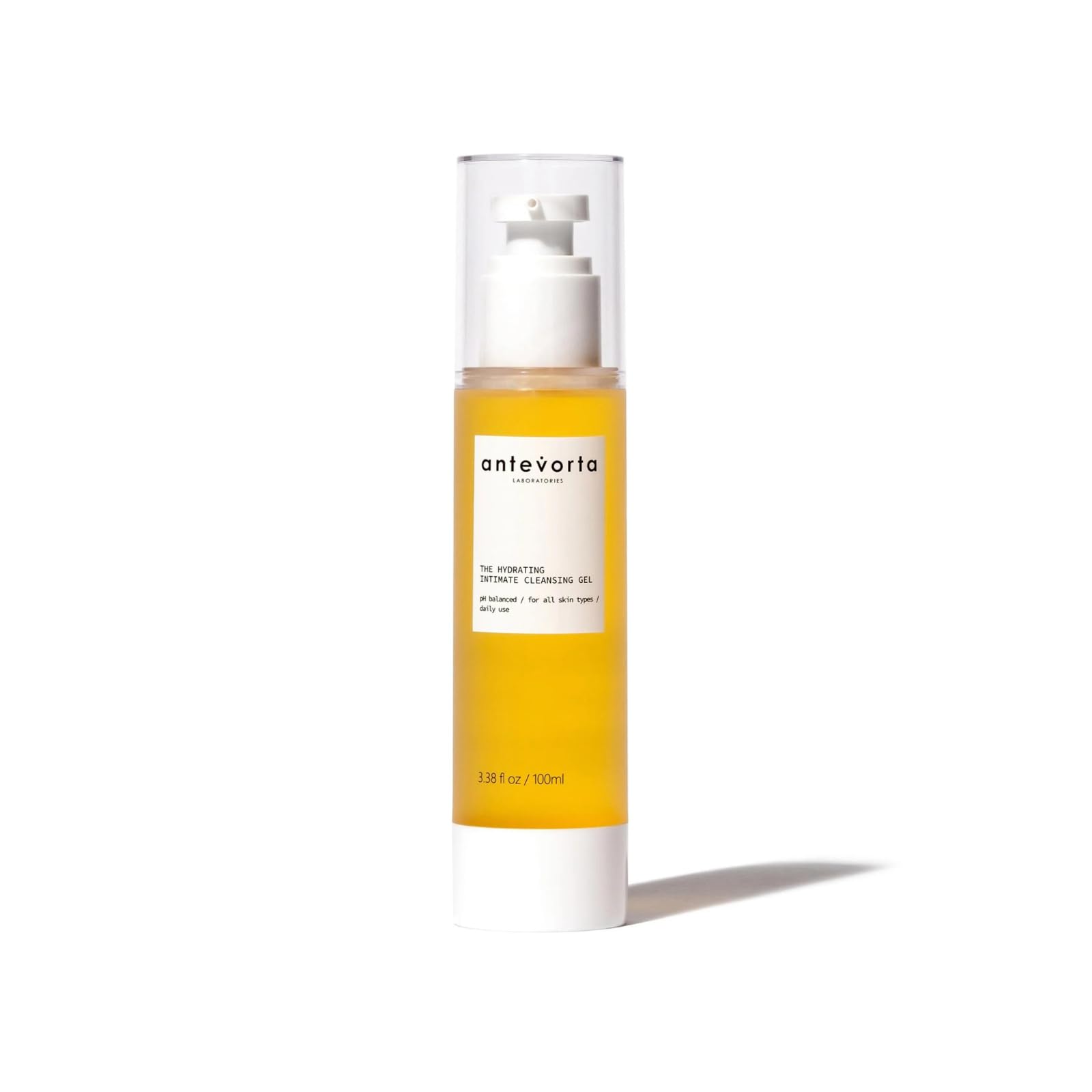 Close-up of Antevorta Feminine Wash foamy lather for comfortable cleansing.