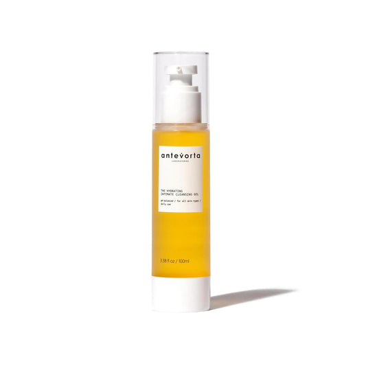 Close-up of Antevorta Feminine Wash foamy lather for comfortable cleansing.