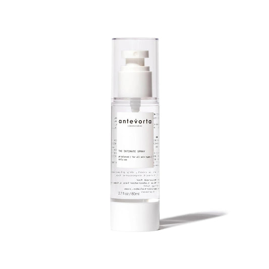 Antevorta The Intimate Spray mist application for discreet daily use.