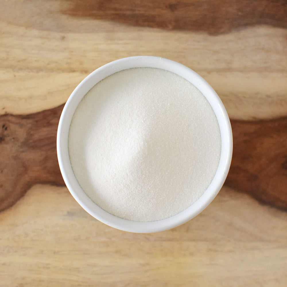 Collagen powder blended into a smoothie for extra protein and texture