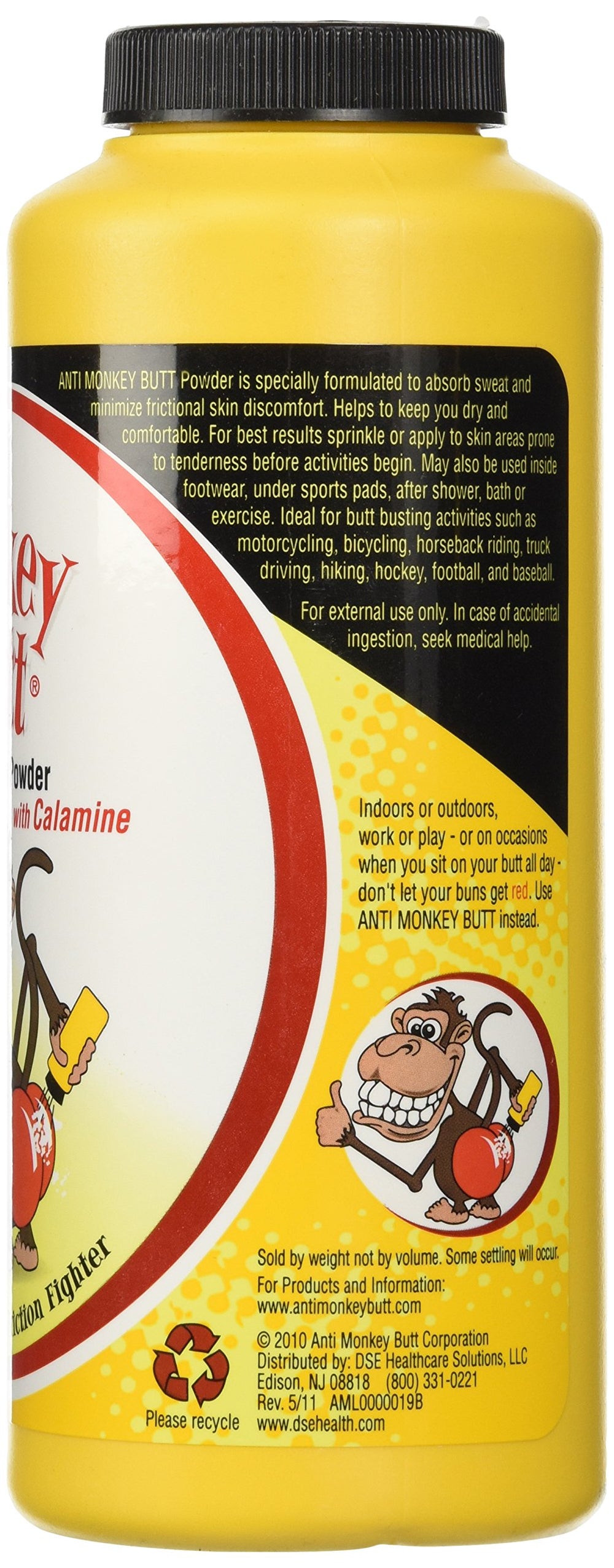 Anti-Monkey Butt Powder close-up highlighting anti-friction action