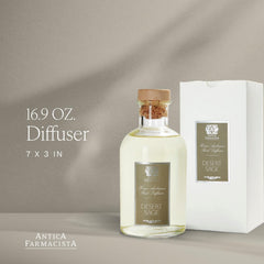 Antica Farmacista Desert Sage reed diffusers close-up with elegant reeds.