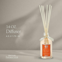 Antica Farmacista diffuser reeds releasing citrus and floral notes to refresh daily spaces.