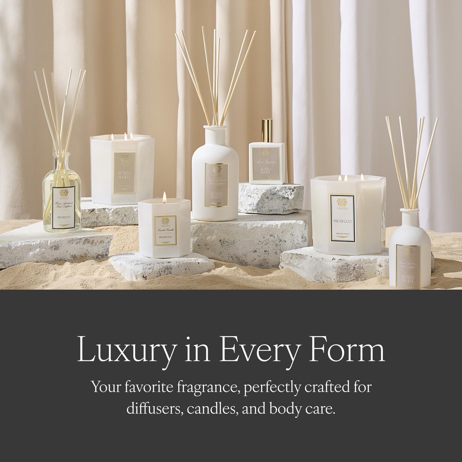 Antica Farmacista glass vessel detail emphasizing luxury home scent for refined interiors.