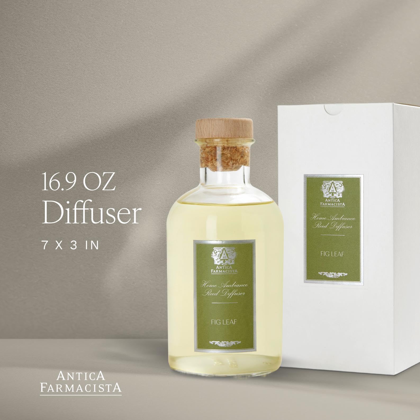 Luxurious Fig Leaf reeds diffuse a balanced, long-lasting aroma.