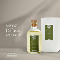 Antica Farmacista Fig Leaf reeds releasing a balanced, long-lasting aroma in any room.