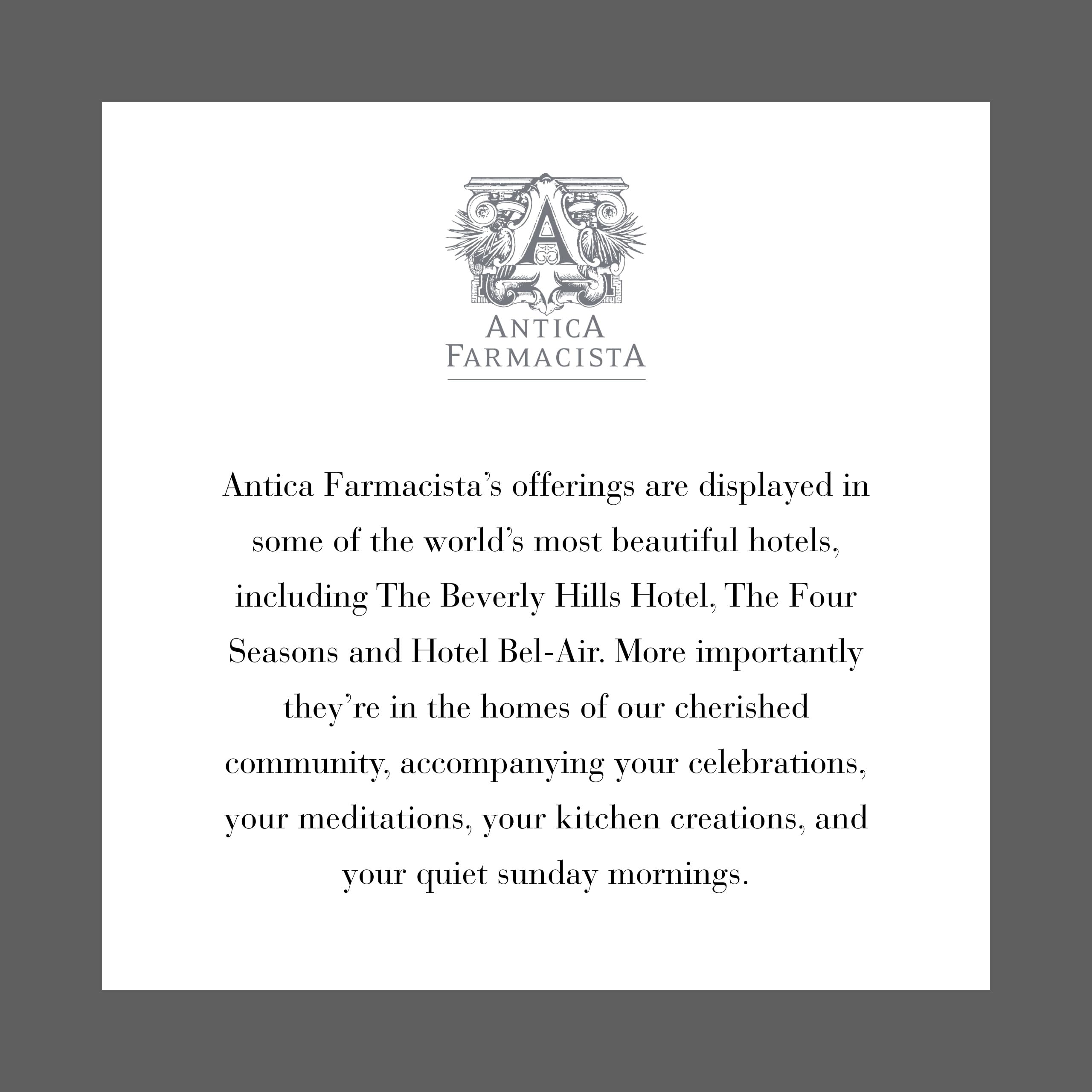 Antica Farmacista gift-ready presentation suits housewarmings and special occasions.