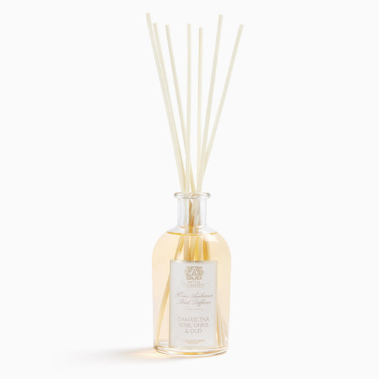 Antica Farmacista home ambiance diffuser bottle creates inviting, long-lasting fragrance.