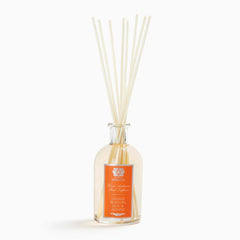 Antica Farmacista diffuser bottle with reeds freshening a room