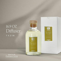 Antica Farmacista luxury reed diffuser bottle elevates decor with sophisticated fragrance