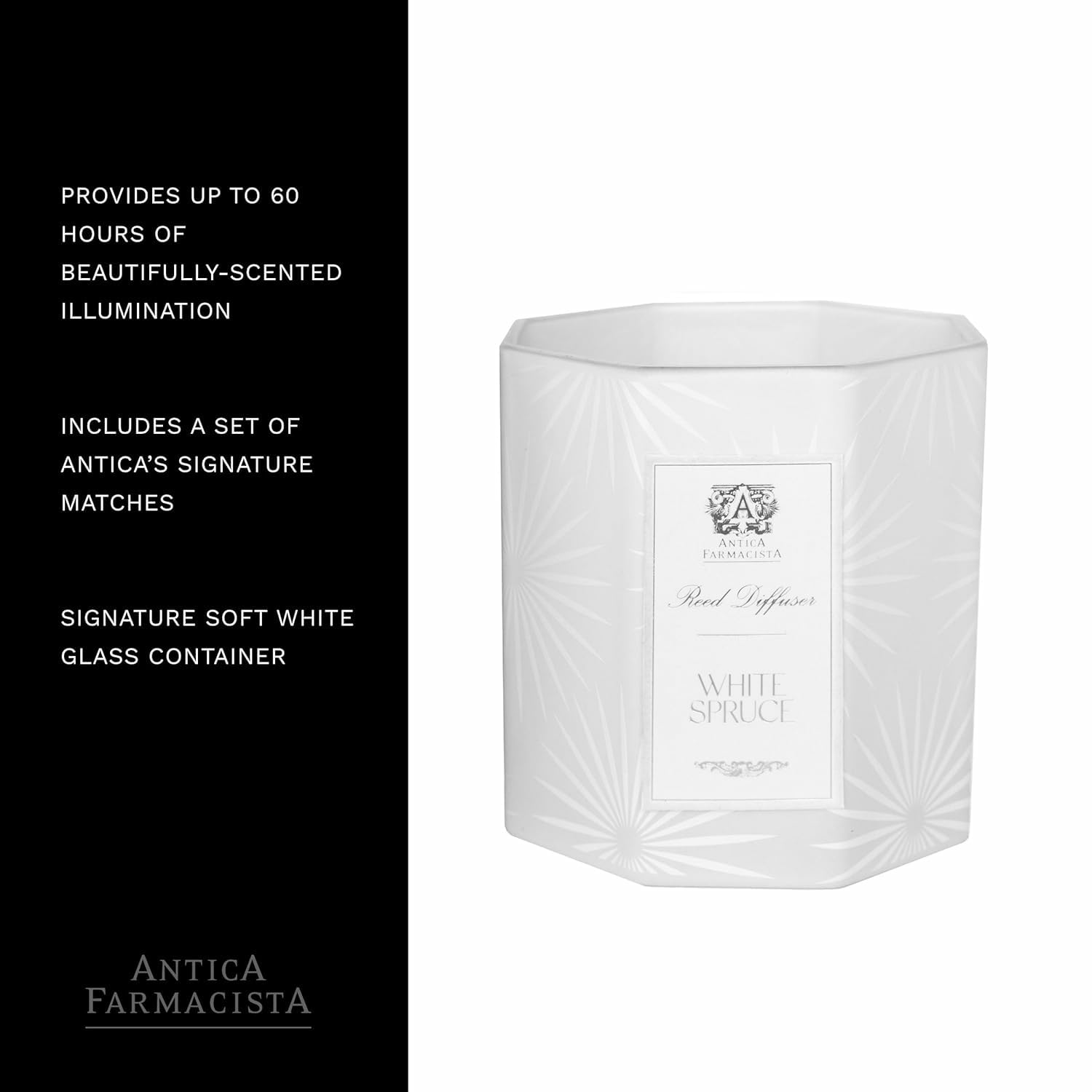 Close-up of wax texture on Antica Farmacista White Spruce candle