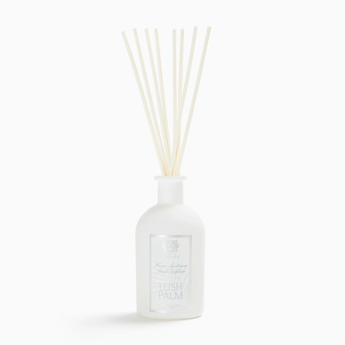 Antica Farmacista Windswept Palms diffuser releasing lush green Tahitian floral scent for spaces.