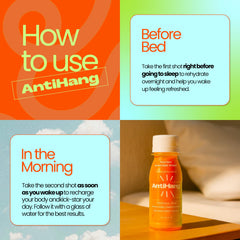 ANTIHANG six-pack packaging ideal for travel and busy schedules.