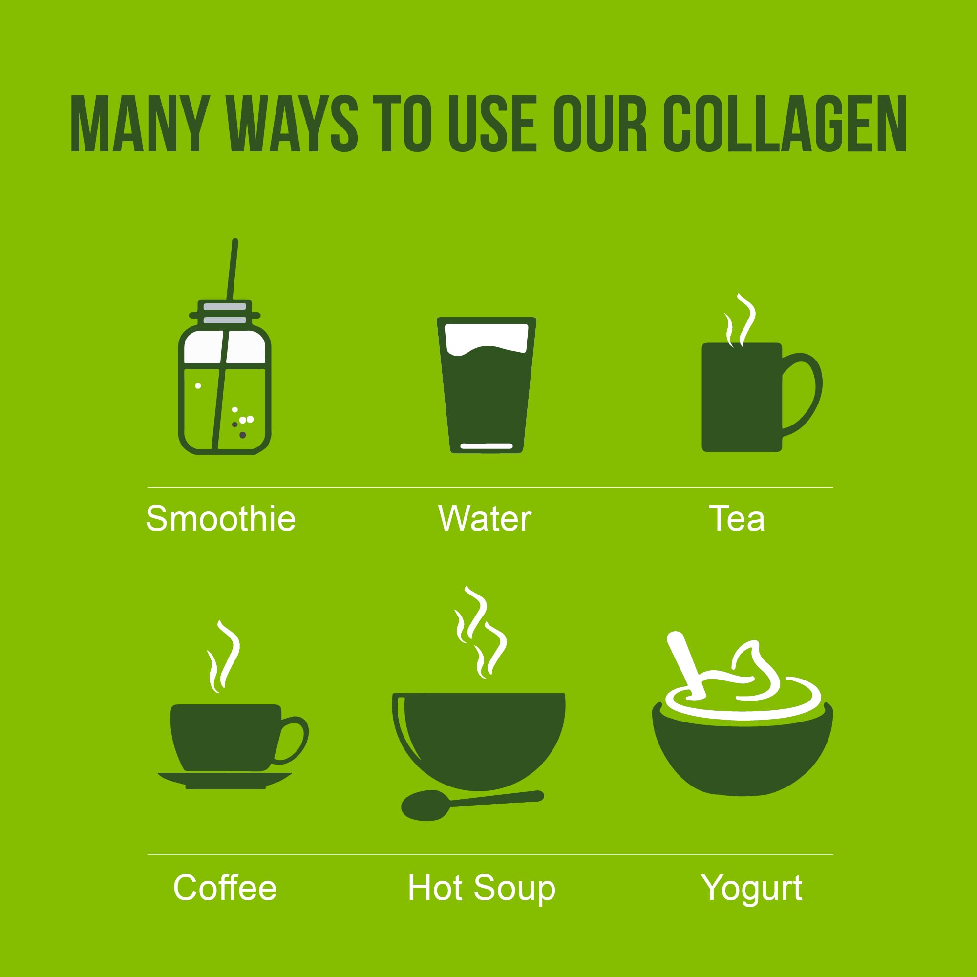 Antler Farms collagen scoop close-up shows hydrolyzed peptides for fast absorption.