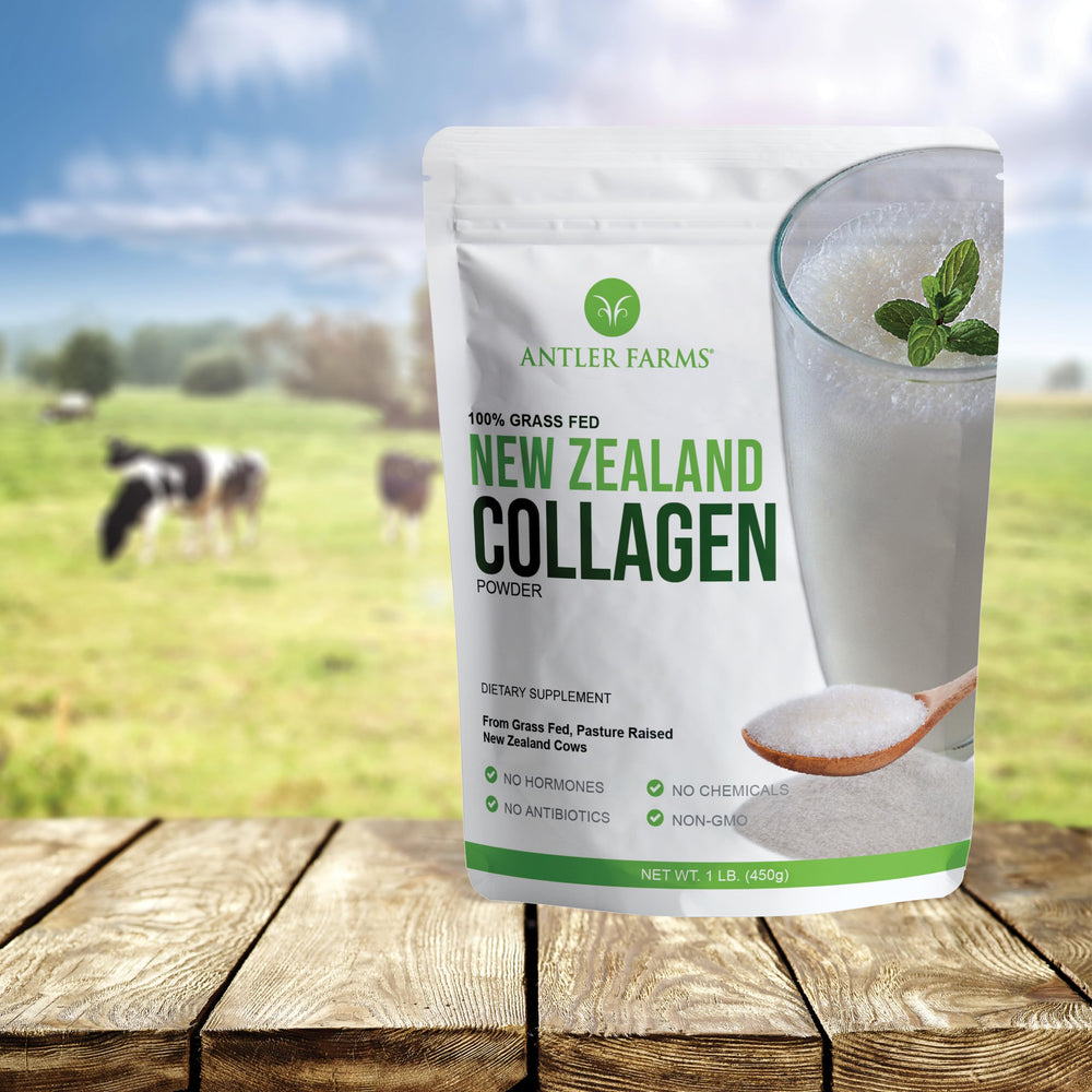 Antler Farms lab-tested purity badge confirms clean sourcing of collagen.