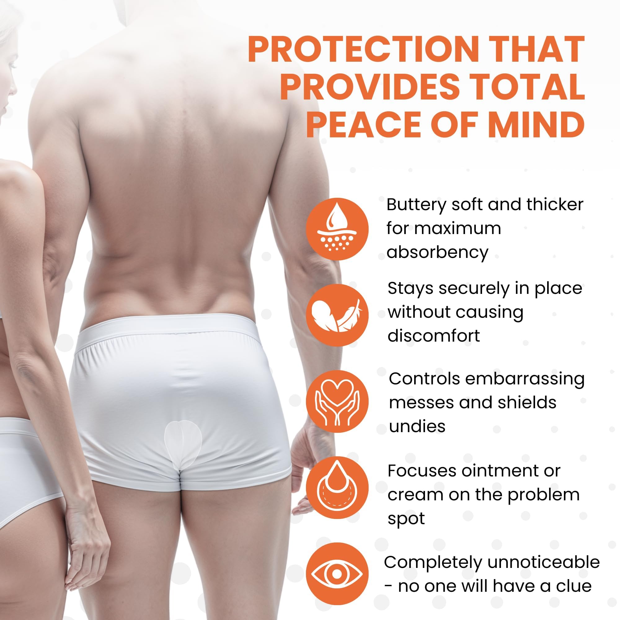 ANUPAD tuck-it tool extension makes discreet, hygienic insertion easy.